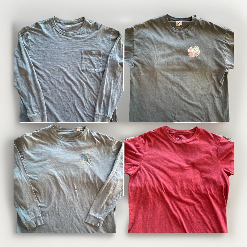 LOT of 4 - Men’s Shirt - RSQ Blue84 Old Navy Blue Crown - XL/XXL